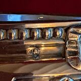 Pair of solid silver salt cellars. Louis XVI.