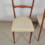 Scandinavian chairs skaï white