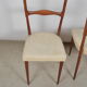 Scandinavian chairs skaï white
