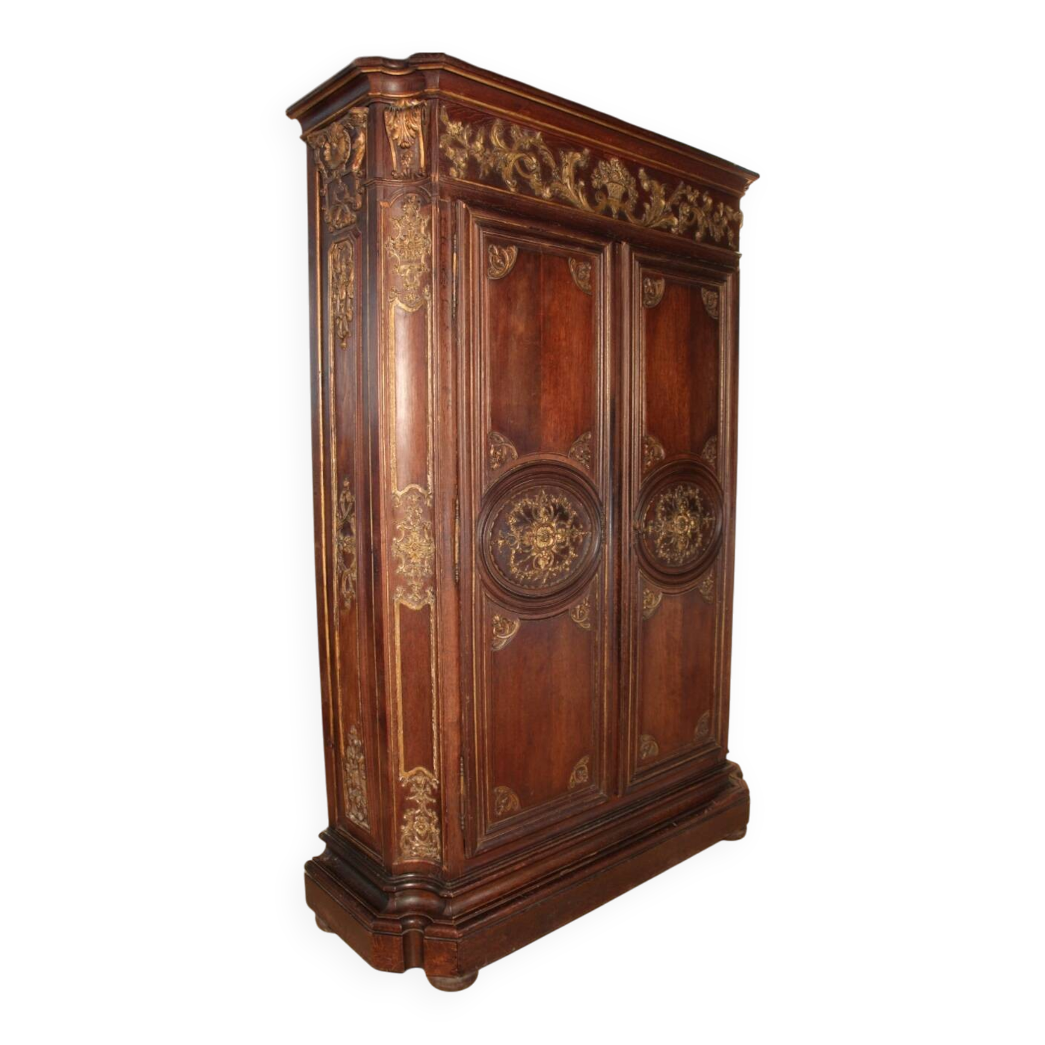 Large 18th Century Regency Wardrobe, Parisian Work