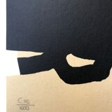 Original lithograph with cutout by Eduardo CHILLIDA, Untitled, 1999