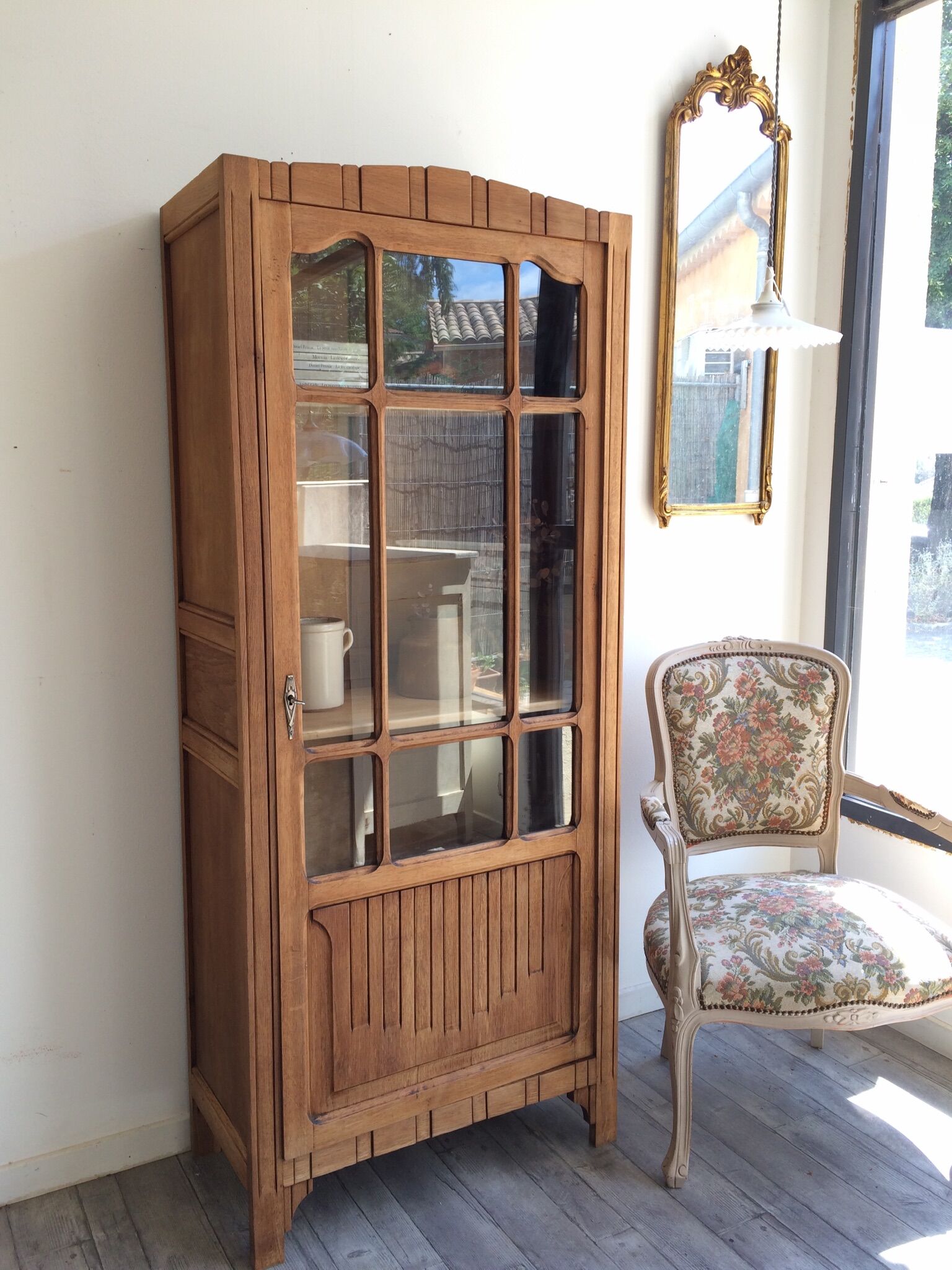 Art Deco glass cabinet