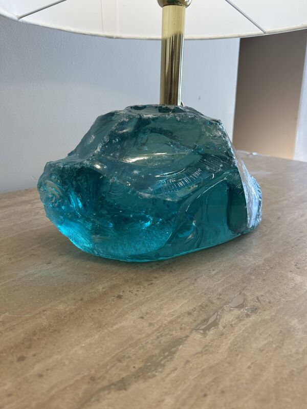 Paire de lampes Murano cailloux