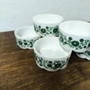6 Rosenthal Monbijou ramekins with Giscard decoration, vintage porcelain.