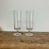 6 vintage Luminarc flutes