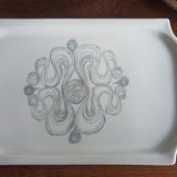 3 plats de service Jammet-Seignolles en porcelaine de Limoges. Parabole, décor Turku