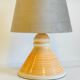Geometric ceramic lamp by larec 80s