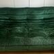 Togo 3-seater sofa in emerald green velvet