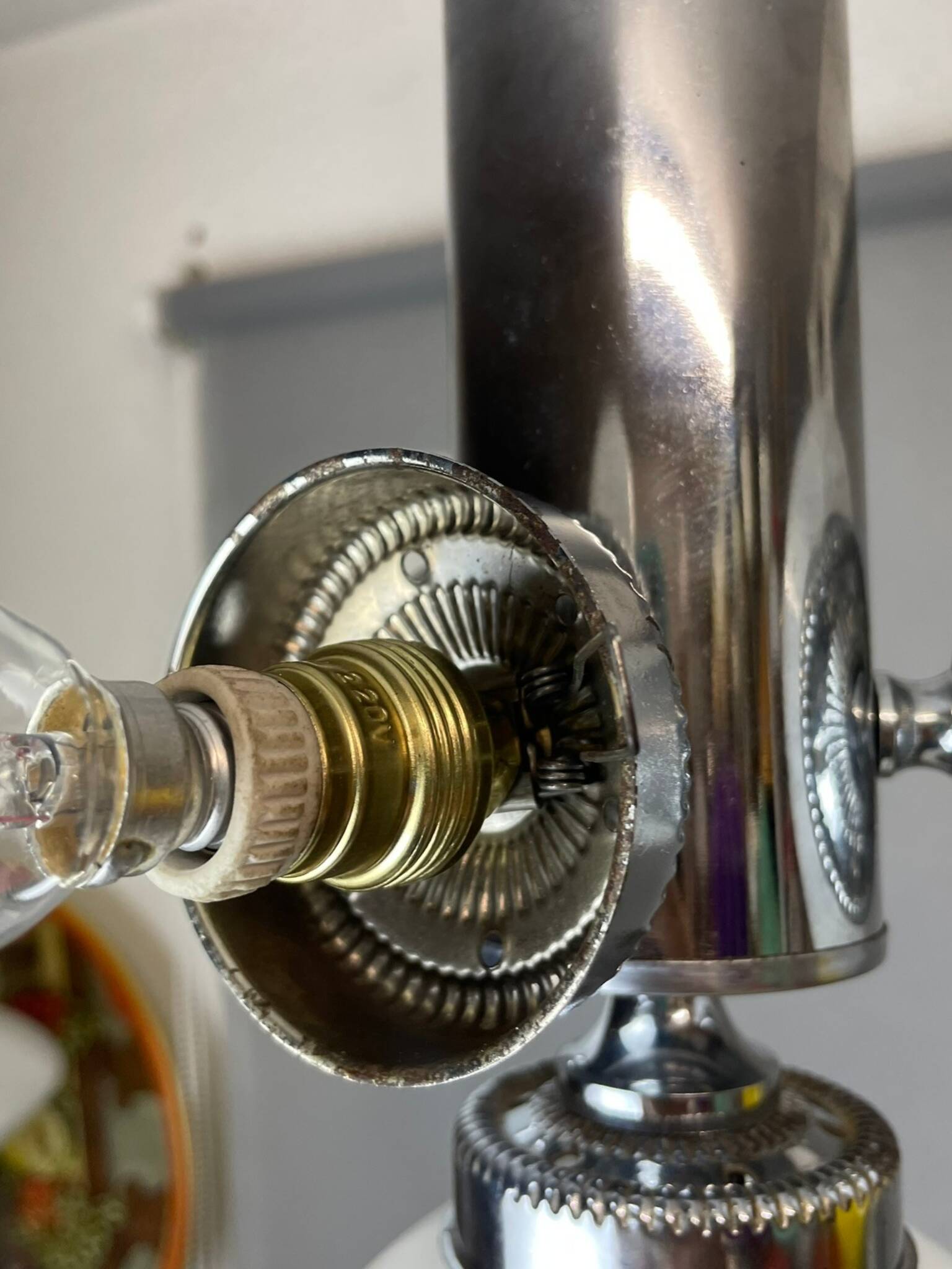 Chandelier atomique à 4 lumières de l'ère spatiale