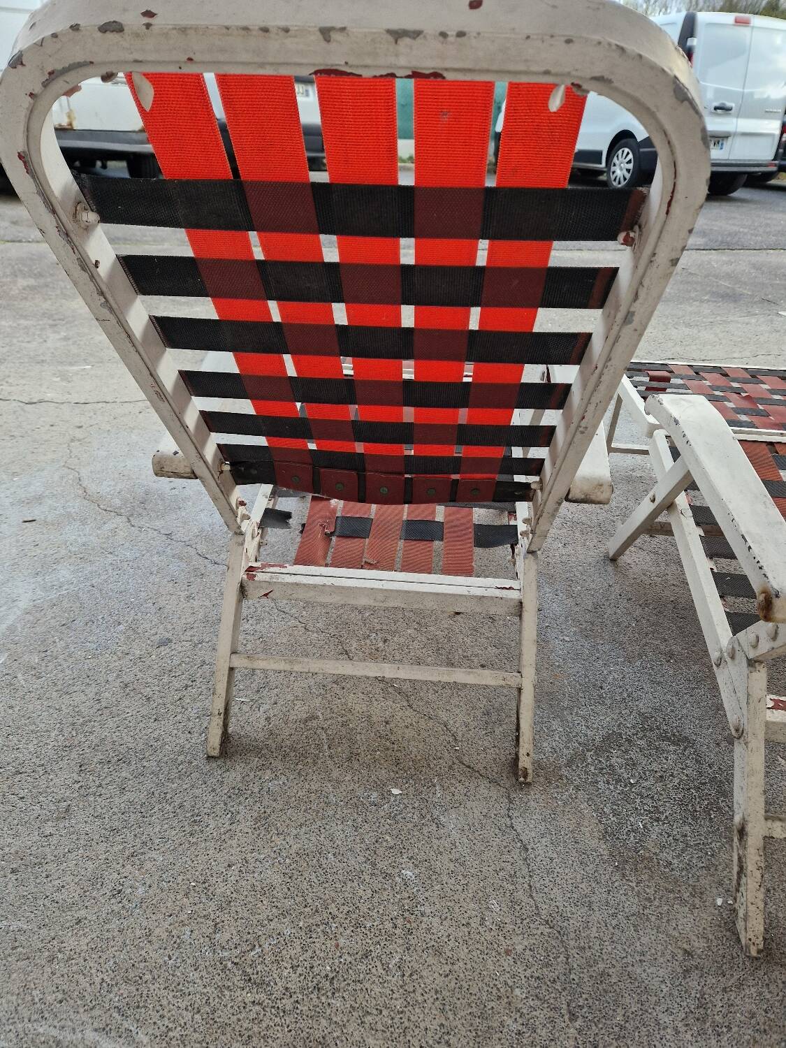 Two Deck Chairs From The Liner France