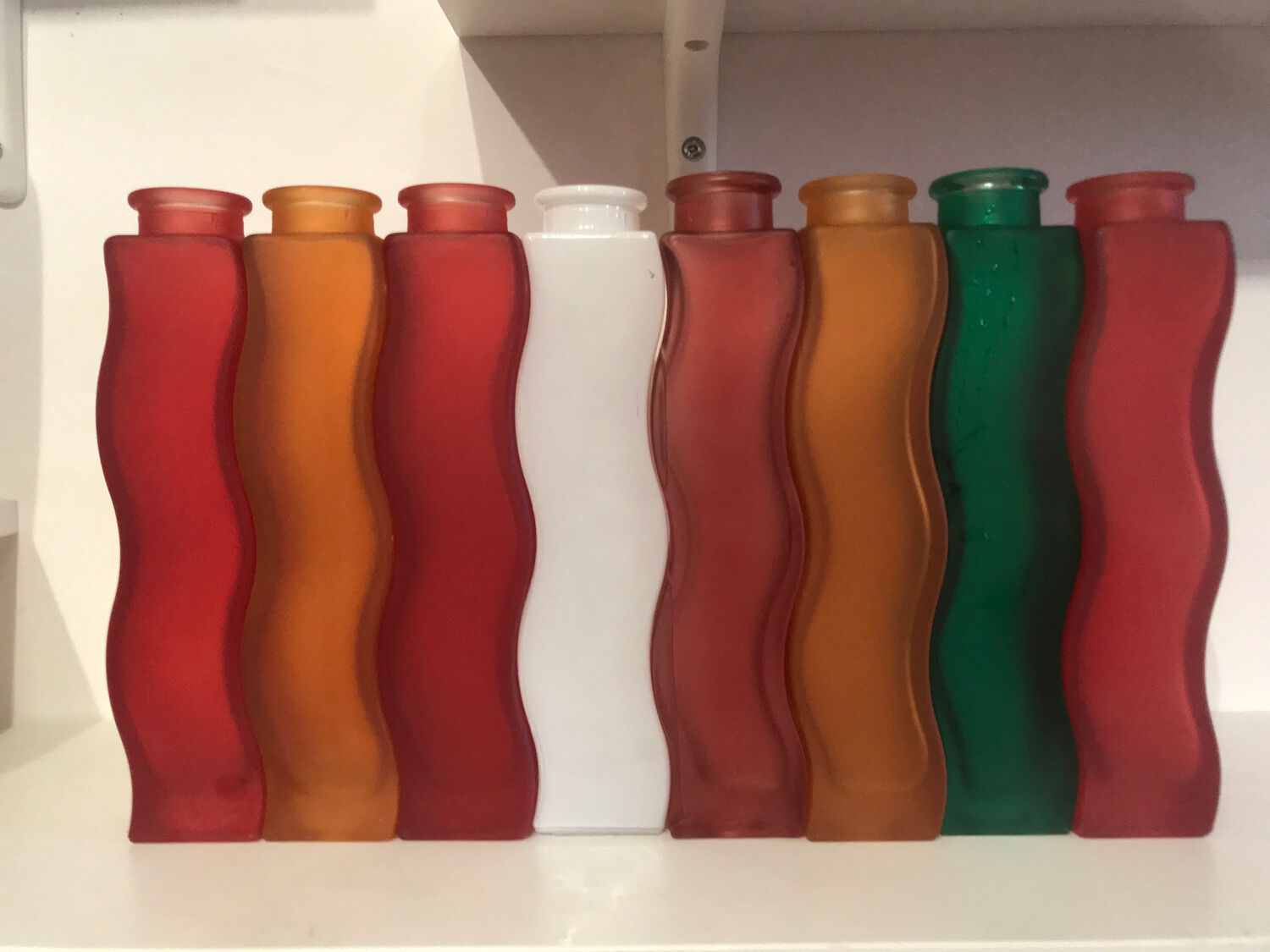 Ikea vintage set of eight Skämt vases