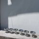 6 large stainless steel bowls 1970
