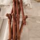 Extendable wall coat rack
