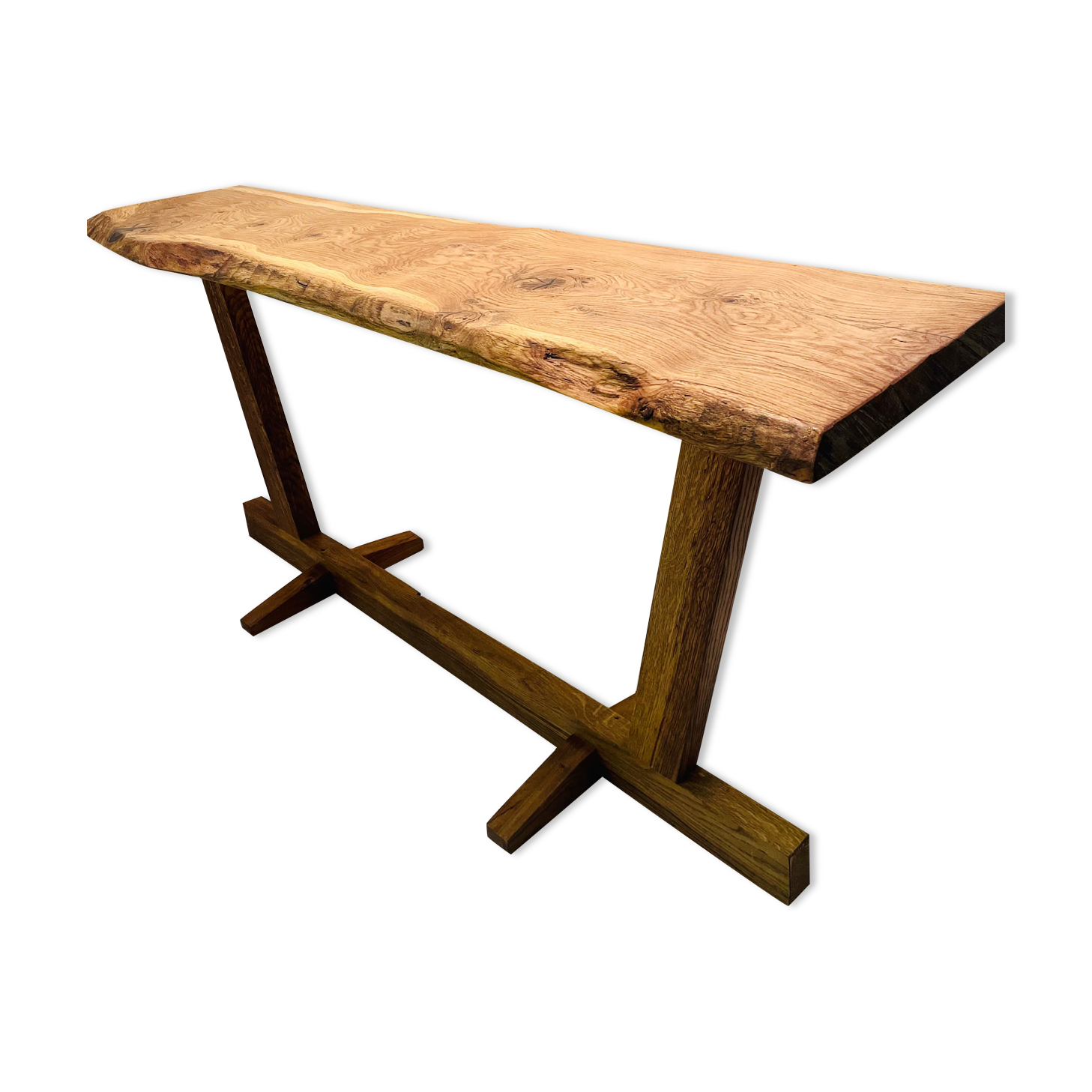 Solid wood console