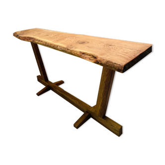 Solid wood console