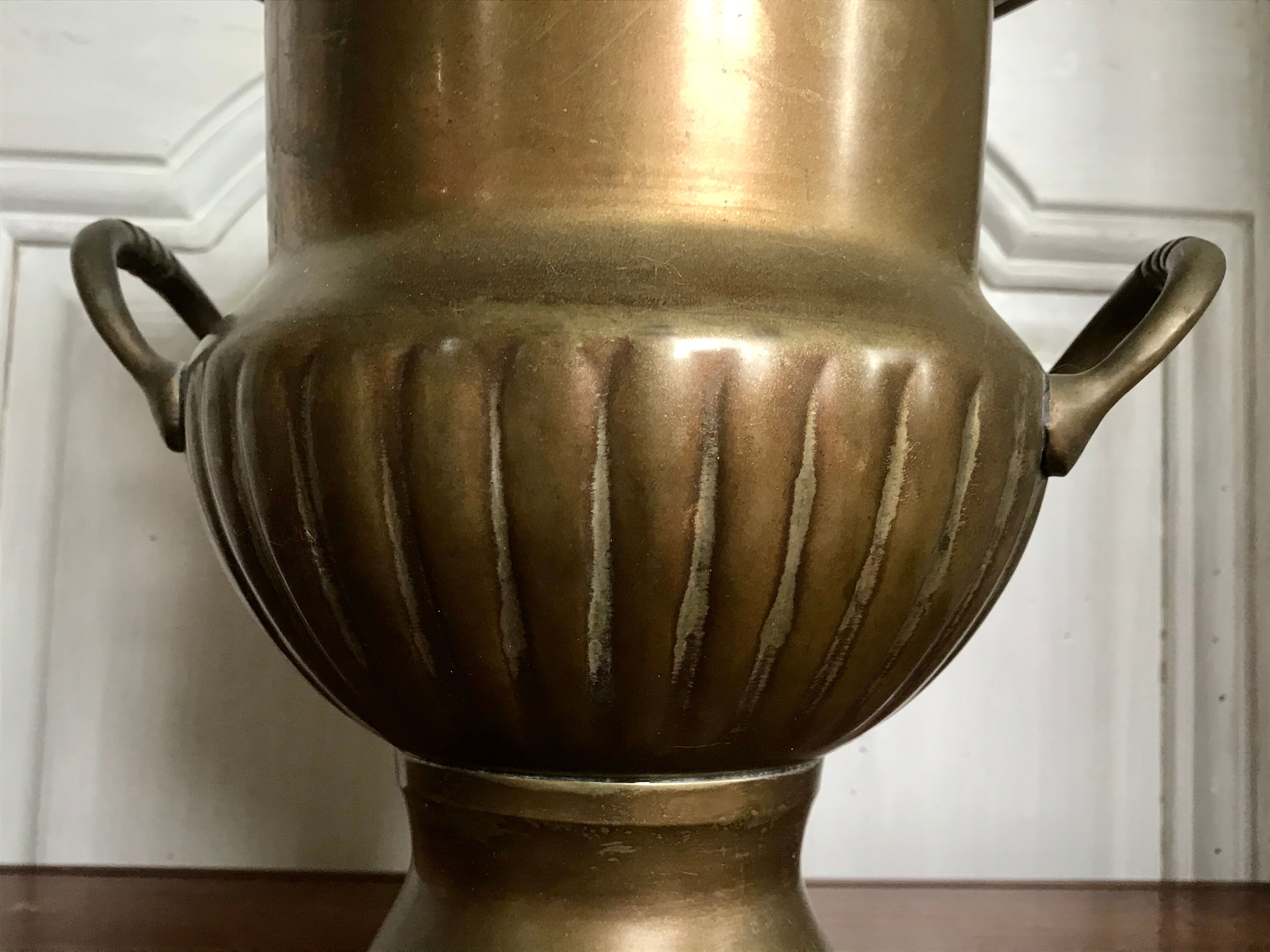 Cache-pot en laiton vintage