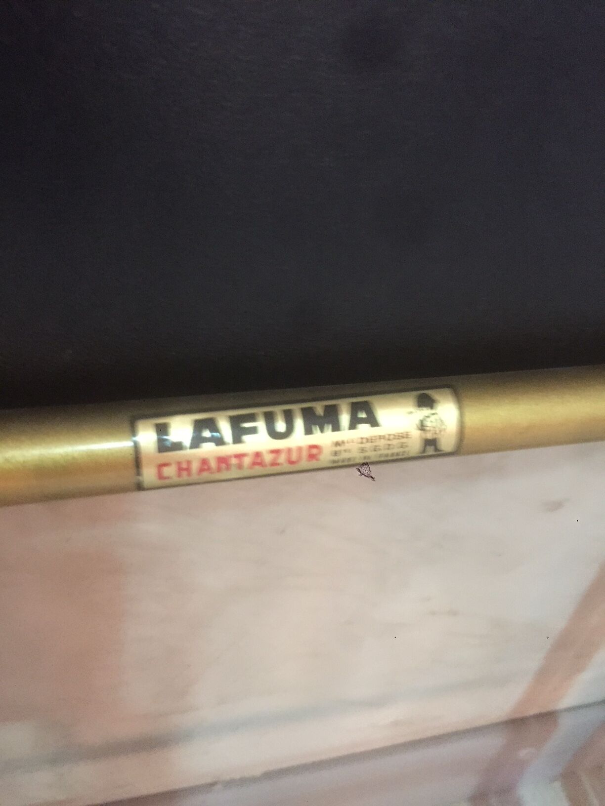 Lafuma folding chairs brass