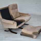 1970s, Scandinavian 2 seater sofa, original very good condition, leather.