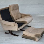 1970s, Scandinavian 2 seater sofa, original very good condition, leather.