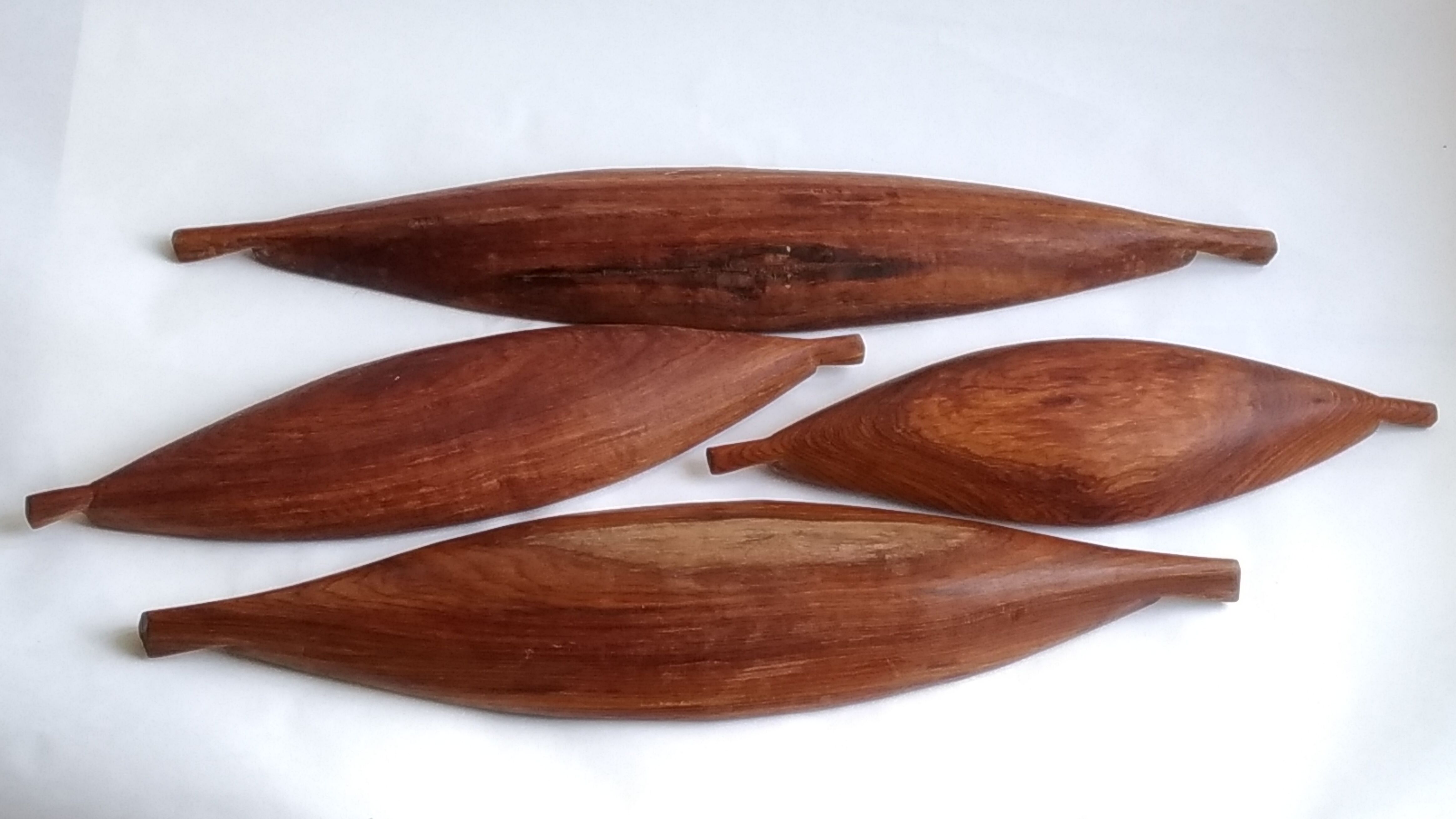 Set of wooden dishes Crafts of Africa, 20th