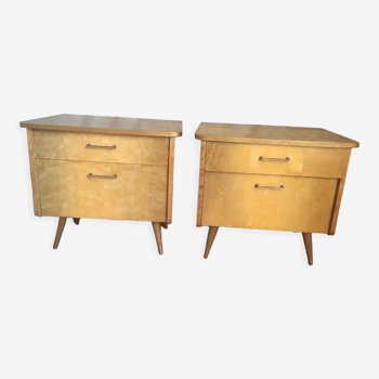 Paire de chevet vintage