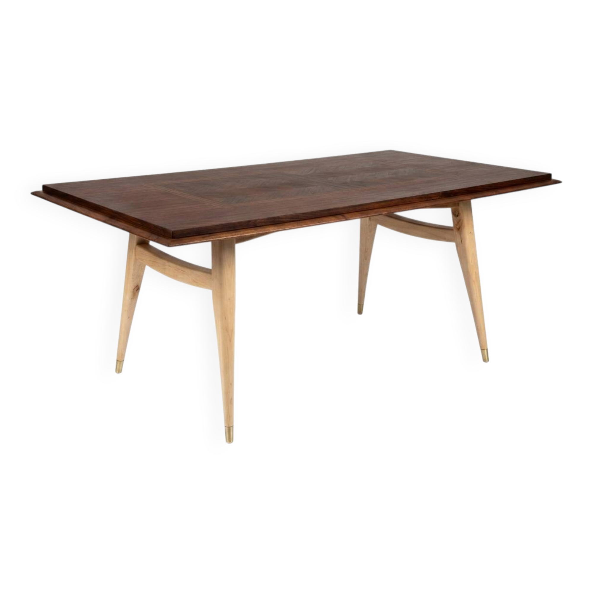 Table avec marqueterie exotique