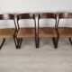 4 baumann sleigh chairs