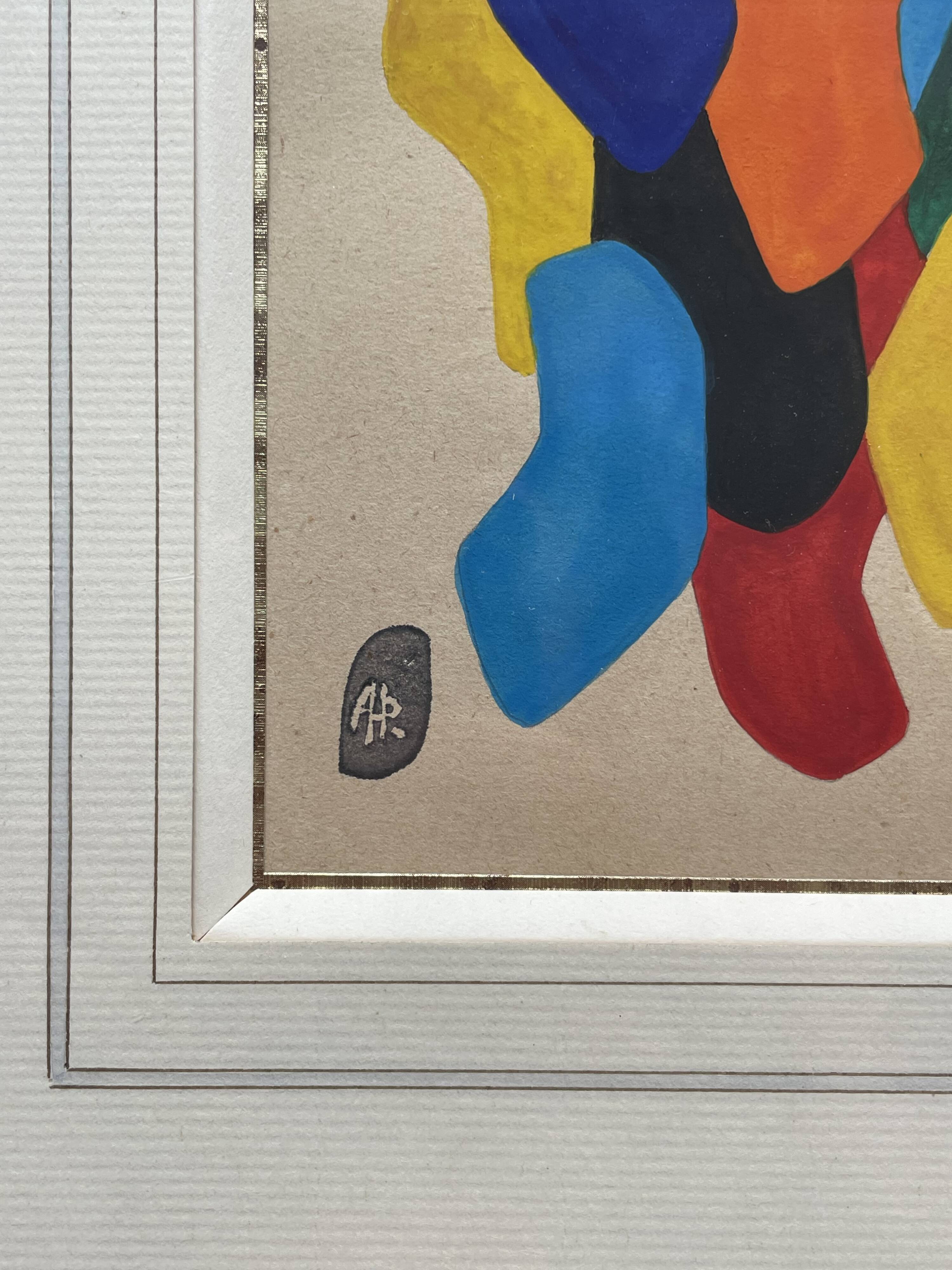 Peinture abstraite - Auguste Perrin - 1972
