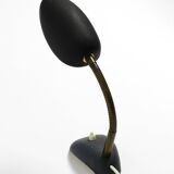 Small 1950s table lamp with metal gooseneck from Gebrüder Cosack Germany