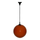 Suspension Boule orange des années 60 - 70
