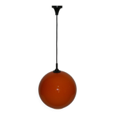 Orange ball pendant light from the 60s and 70s