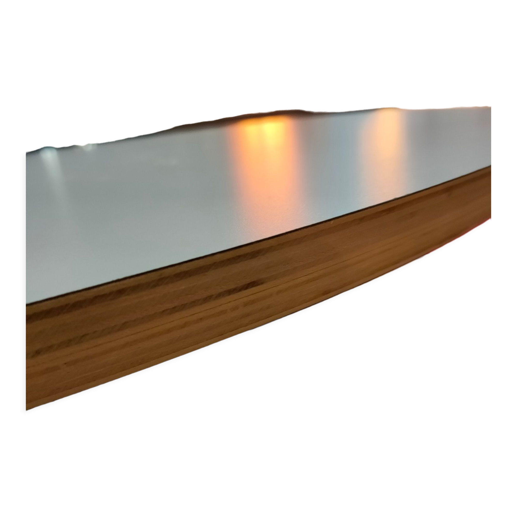 Isamu Noguchi Cyclone table by Knoll, circa 1970s, white laminate top