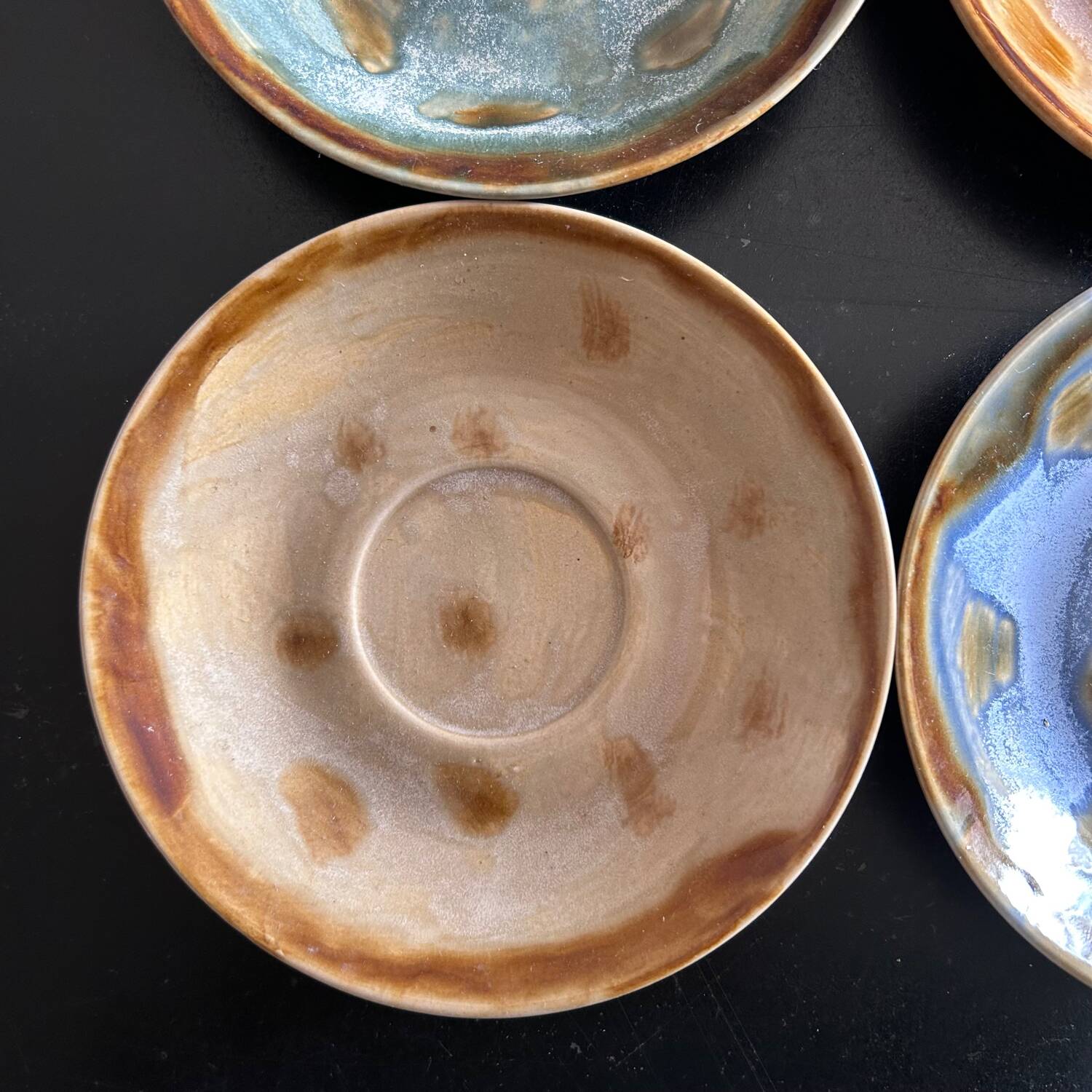 Set of 4 handmade plates