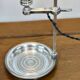 Silver-plated Quinquet lamp from the 19th century.