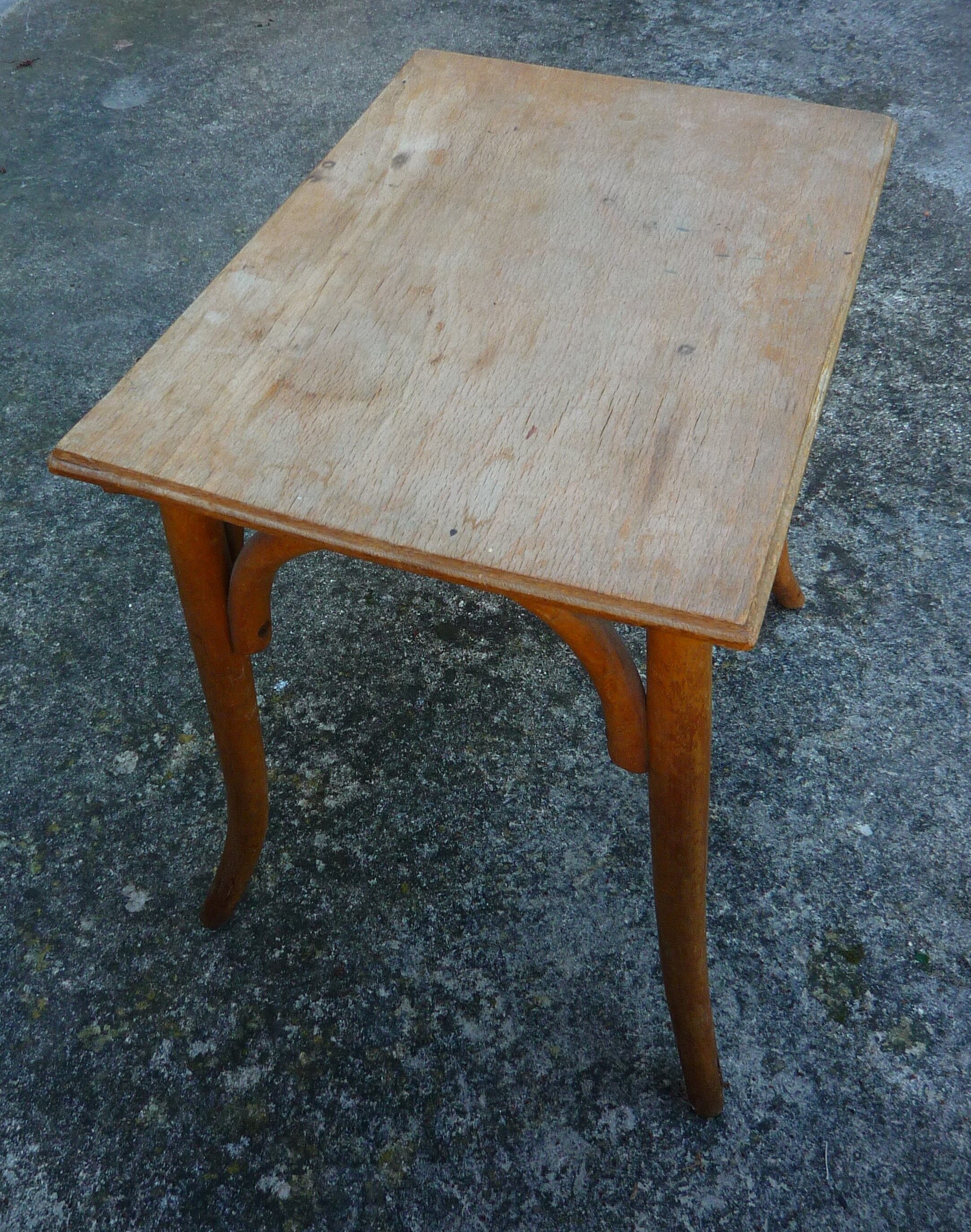 Small wooden coffee table, circa 1910