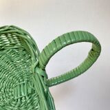 Heart wicker basket