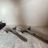 Vintage French Puppy Knife Rests - Set of 6