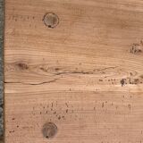 Brutalist table wood raw