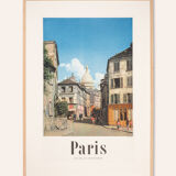 Paris - Une Rue de Montmartre, Travel Poster, 85 x 118 cm