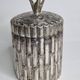 Mauro Manetti silver-plated metal ice bucket with bamboo decoration, Italy, 1970s