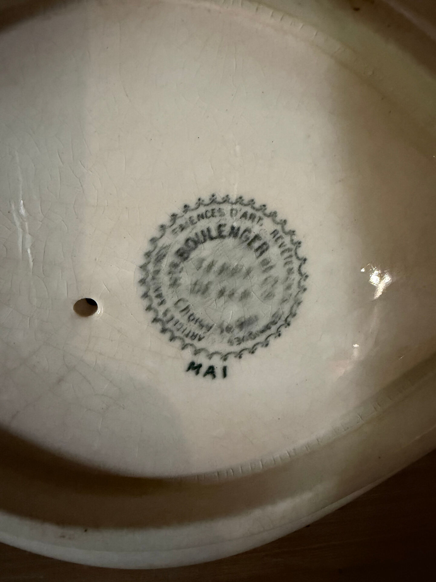 Ironstone sauce boat H. Boulenger