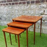 Teak nest tables
