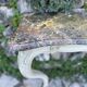 Wall console in painted, carved and molded wood in Louis XV style.