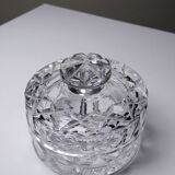 Petite boîte à bijoux cristal taillé, Tchécoslovaquie, vintage 1980-2000