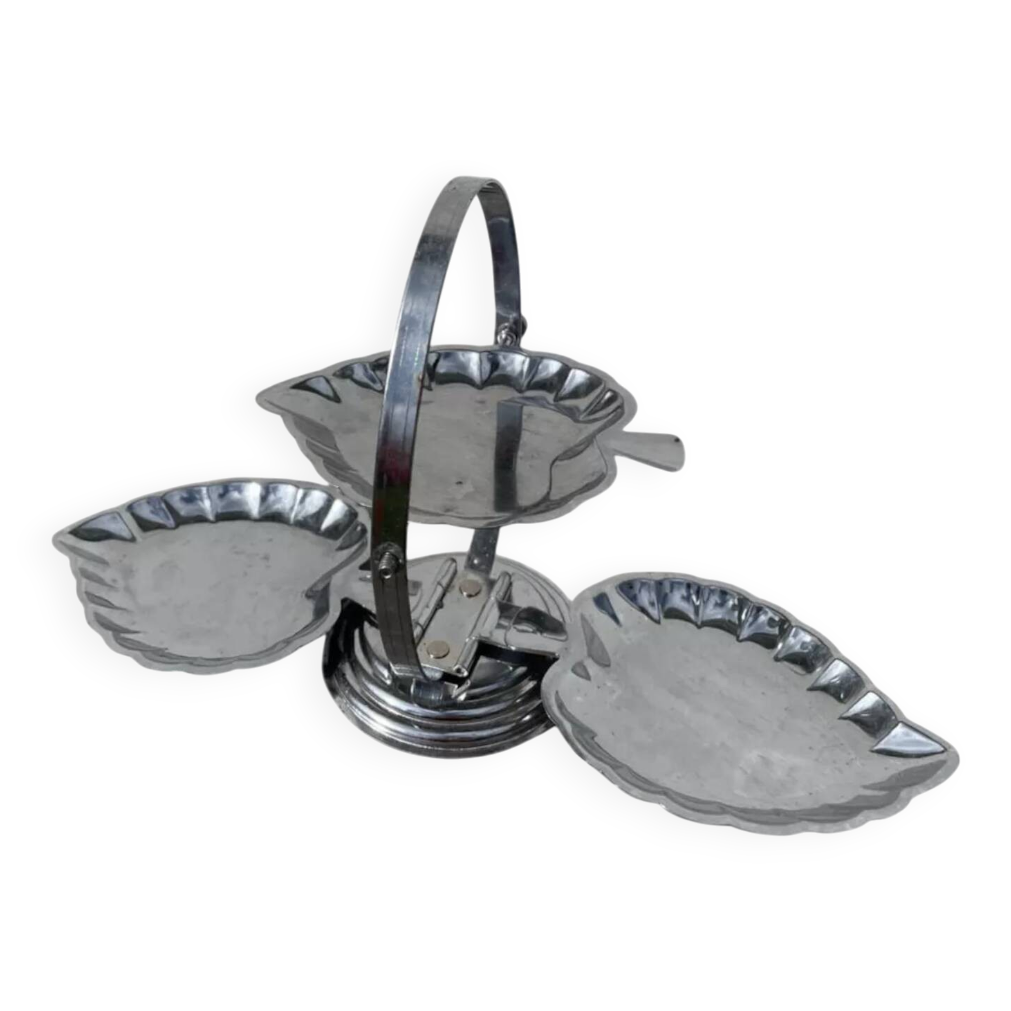 1970s stainless steel aperitif stand