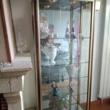 Lot gilded showcases and wood 70s