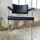 Pair of chrome office chairs