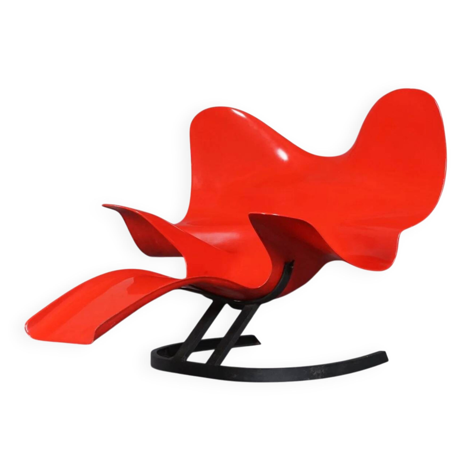 Red Elephant Chair by Bernard Rancillac