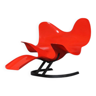 Red Elephant Chair by Bernard Rancillac