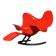 Red Elephant Chair by Bernard Rancillac